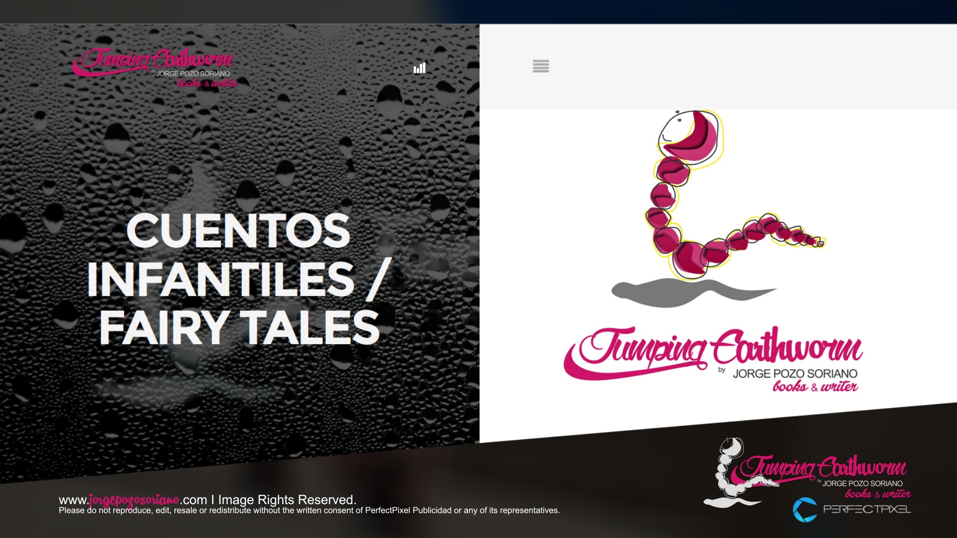 Jumper Earthworm by Jorge Pozo Soriano (Books & Writer) - Website and Corporate Image Design