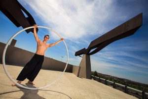Rueda Cyr, Acrobacia, Circo